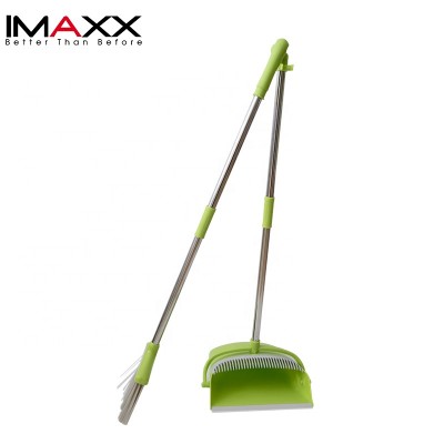 Houseware Windproof Plastic Long Handle Broom And Dustpan